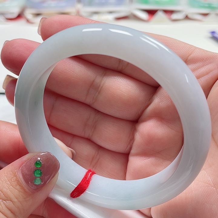 翡翠手镯未镶嵌缅甸翡翠手镯58圈