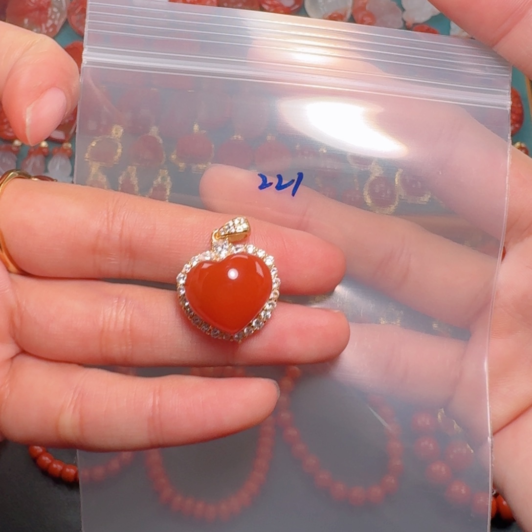 南红玛瑙南红银S925镶嵌