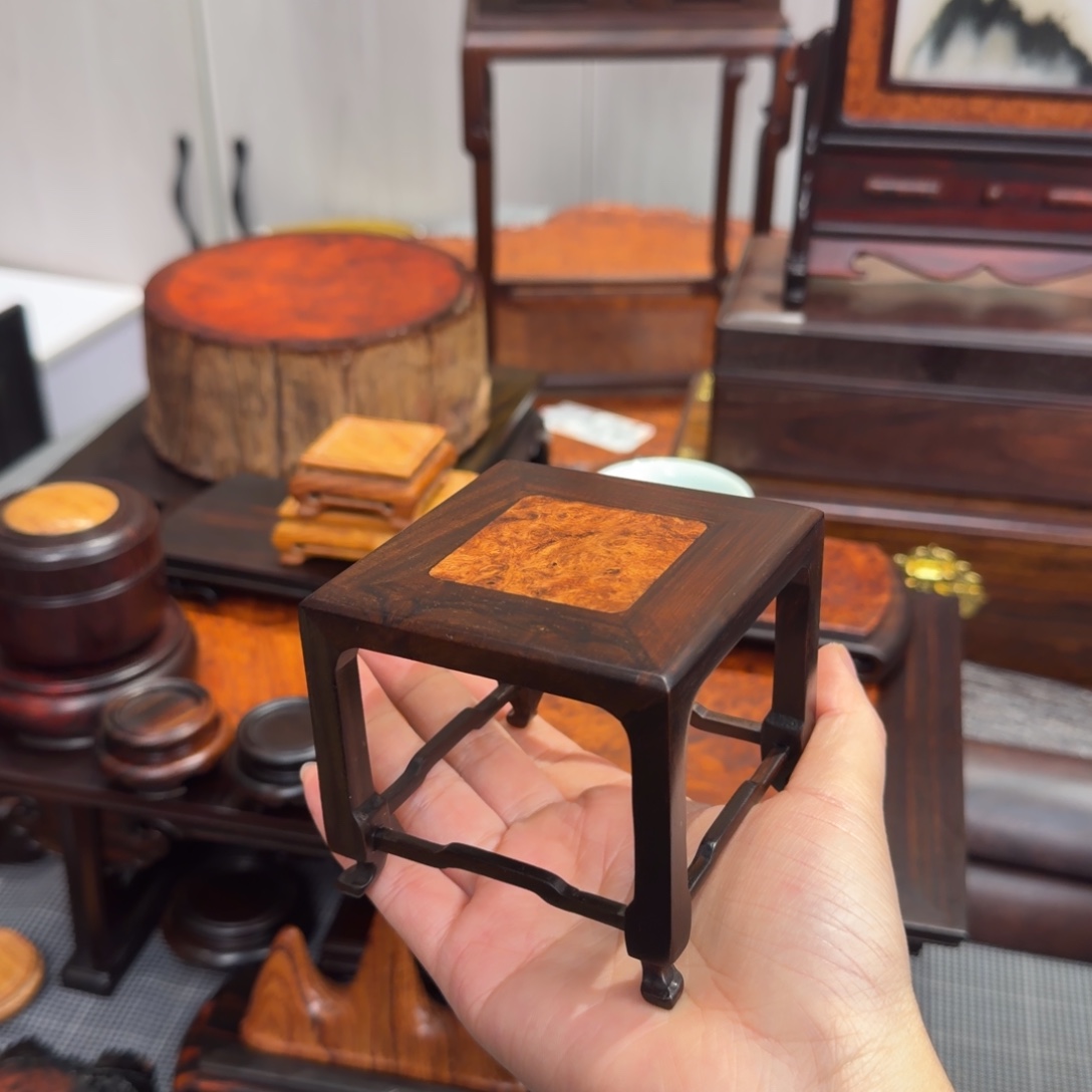 木大红酸枝交趾黄檀底座