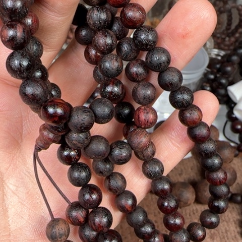 藤类0.8紫红油多圈降真香圆珠