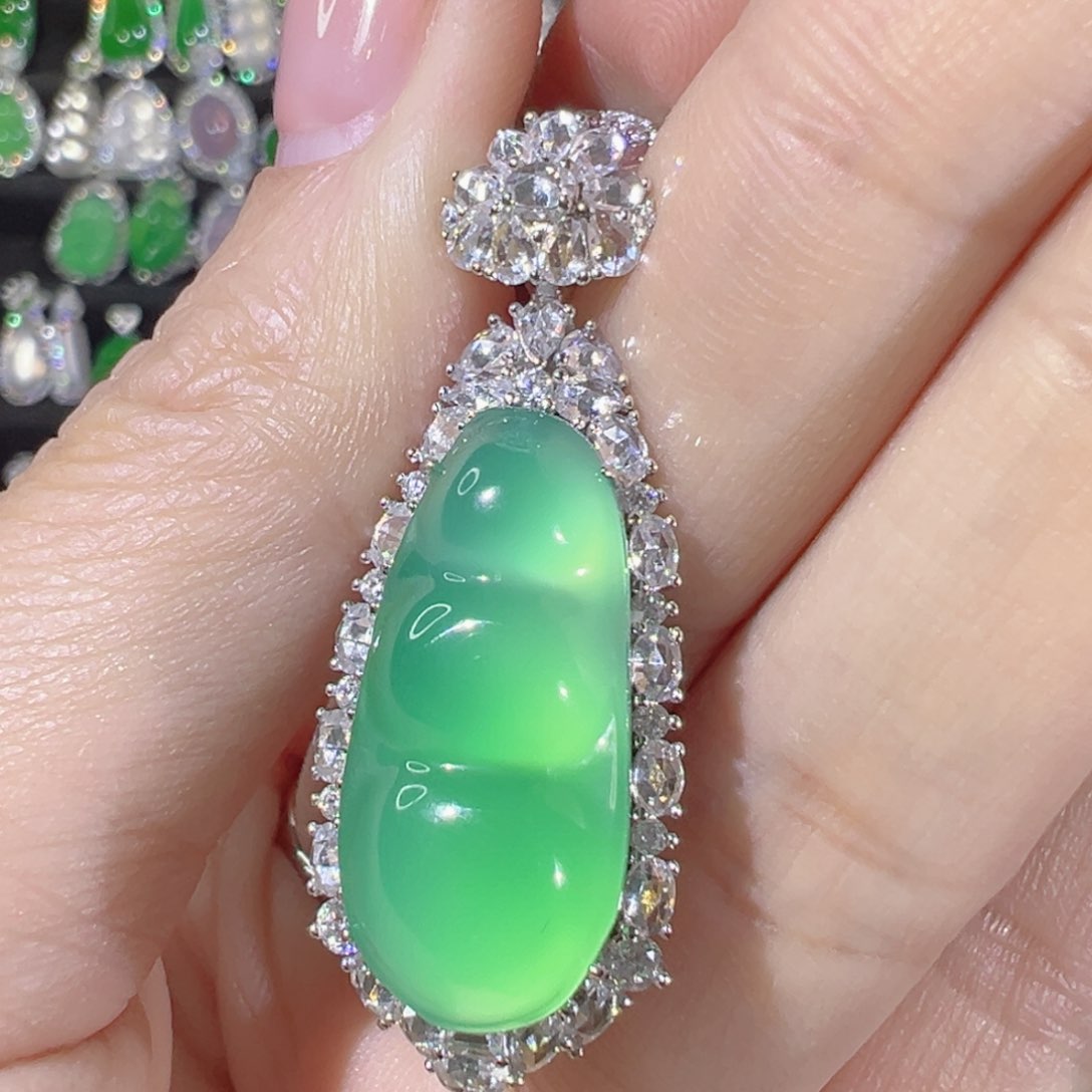 玛瑙/玉髓颈饰银S925镶嵌