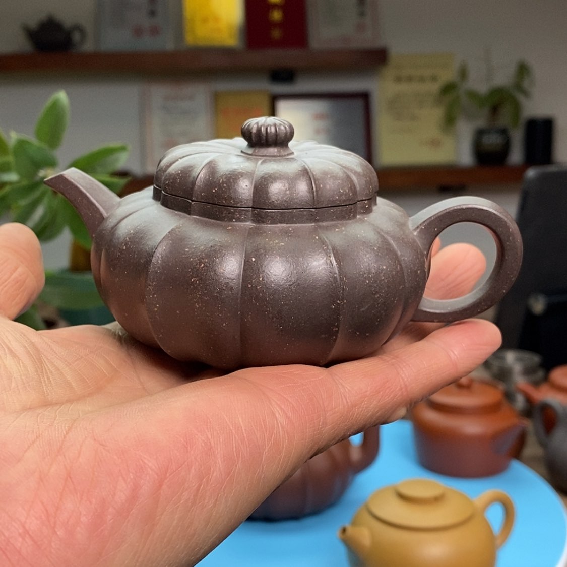 【闪购商品】紫泥茶壶菱花仙子:180CC裴顺良:国高工