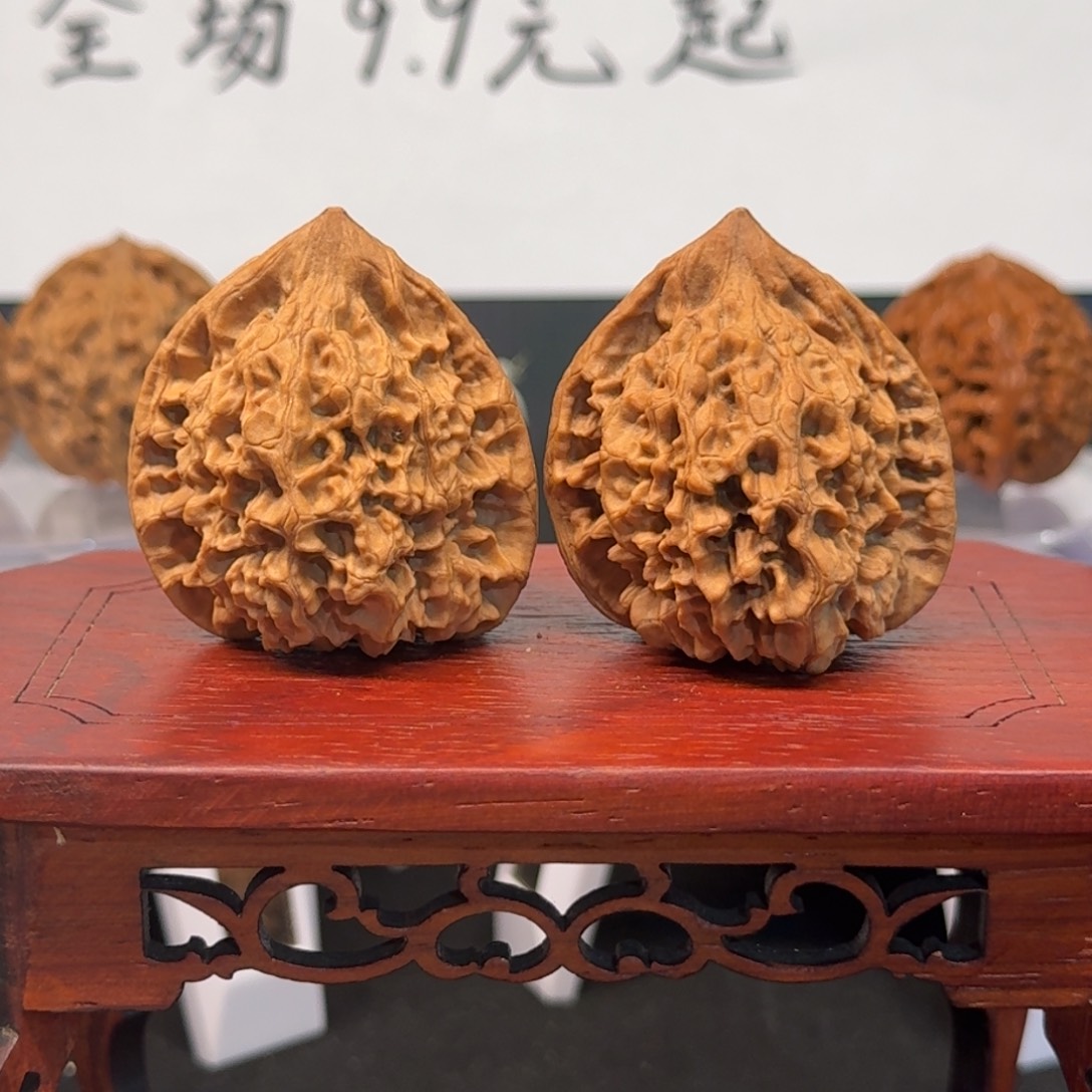把件文玩核桃52号官帽边42高46肚39全品无药无修原生态