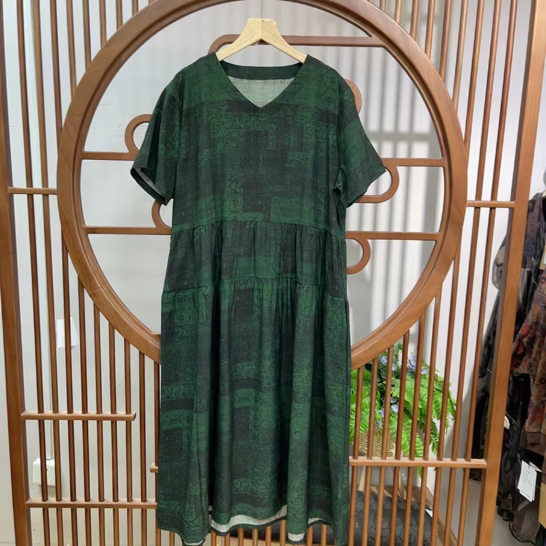 4670新款夏季减龄气质优雅连衣裙QZ