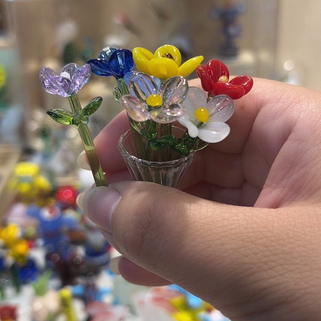手工艺品琉璃小野花