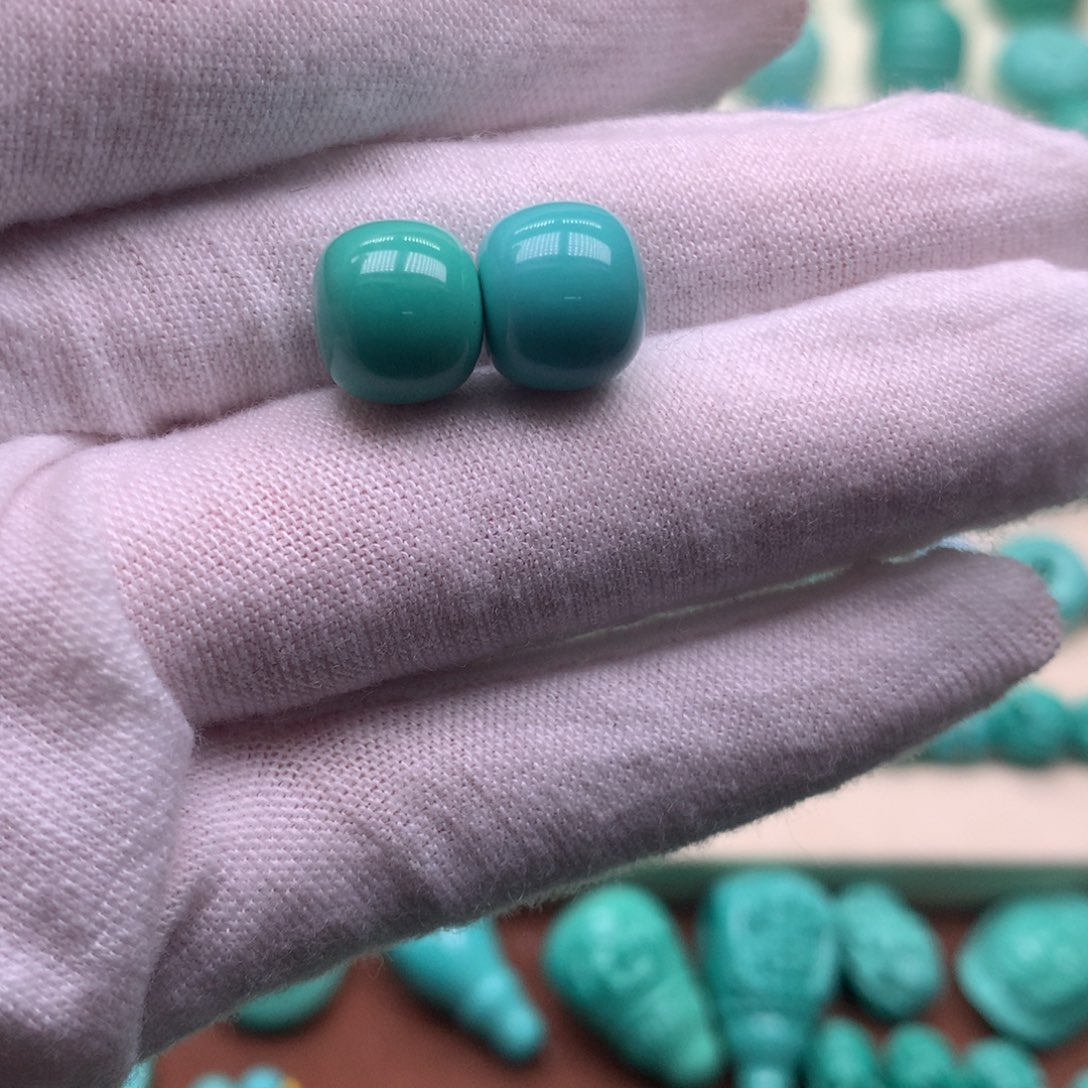 祝****原生态散珠配饰卡9.9深绿卡10绿蓝