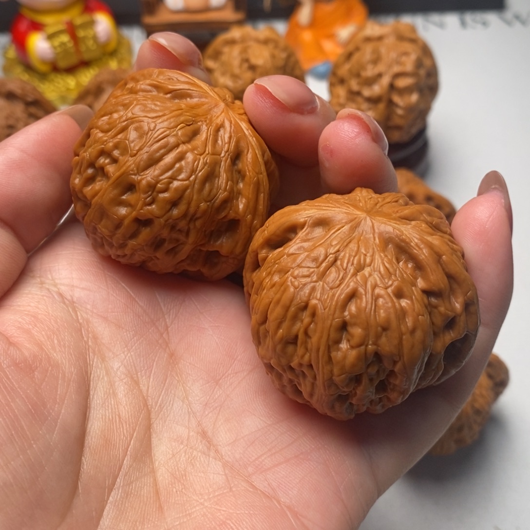 ㅤ***ㅤ黄杨木文玩核桃铁锤