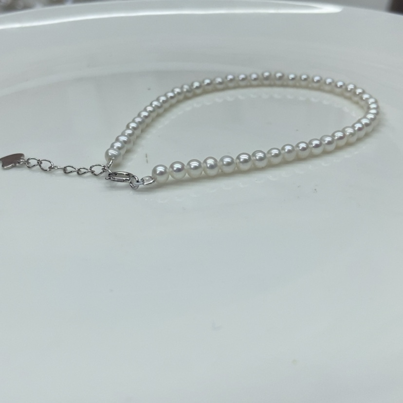 【闪购商品】淡水珍珠手链银S925镶嵌