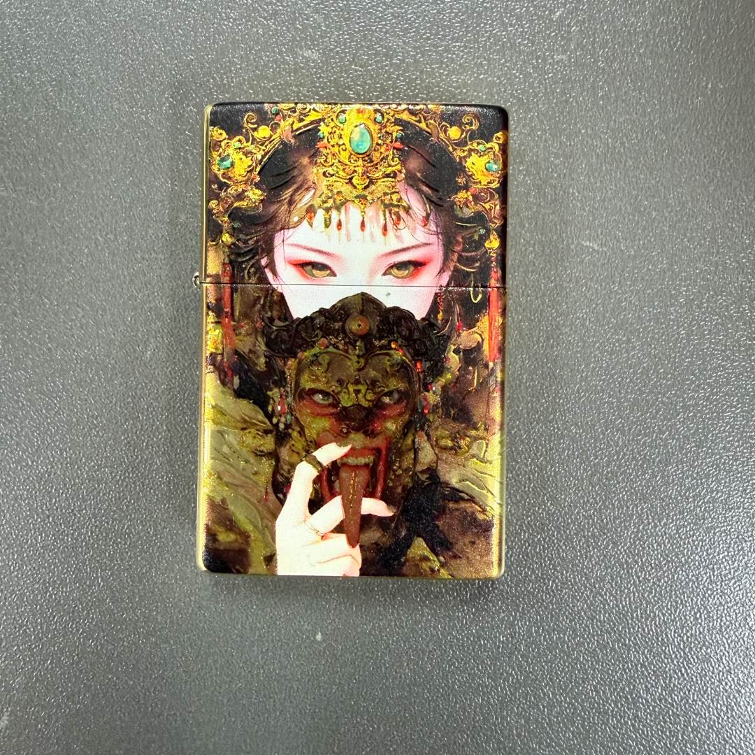 EIFFEL/埃菲尔扎基拉姆双面精雕防风打火机节日送礼物无油N