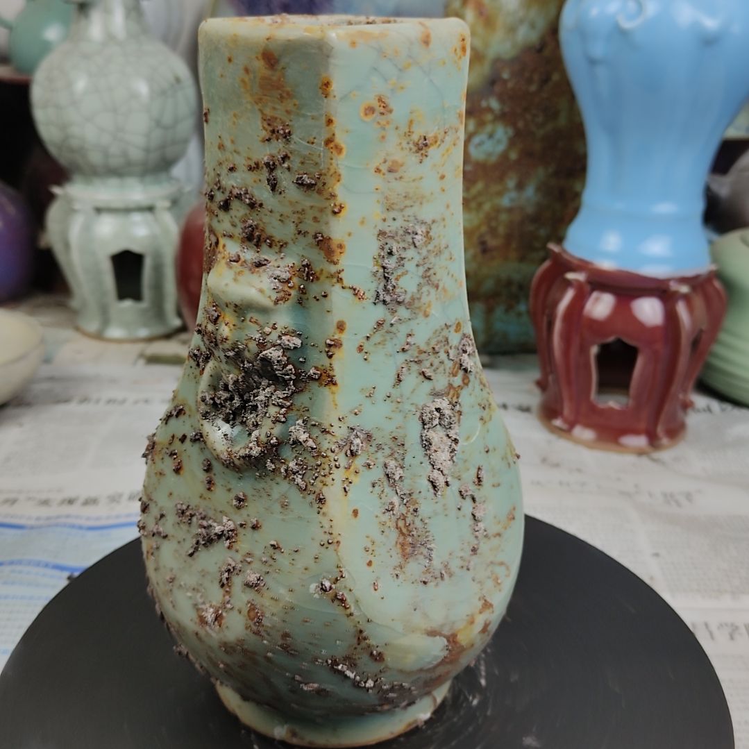 瓷片自选器型官窑生锈瓷