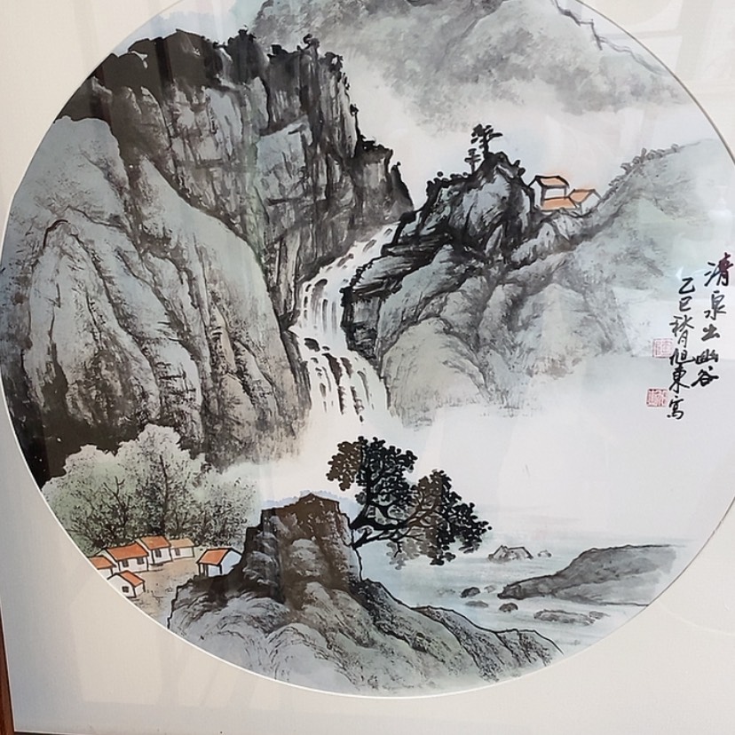 【闪购商品】国画手绘国画带框72.72