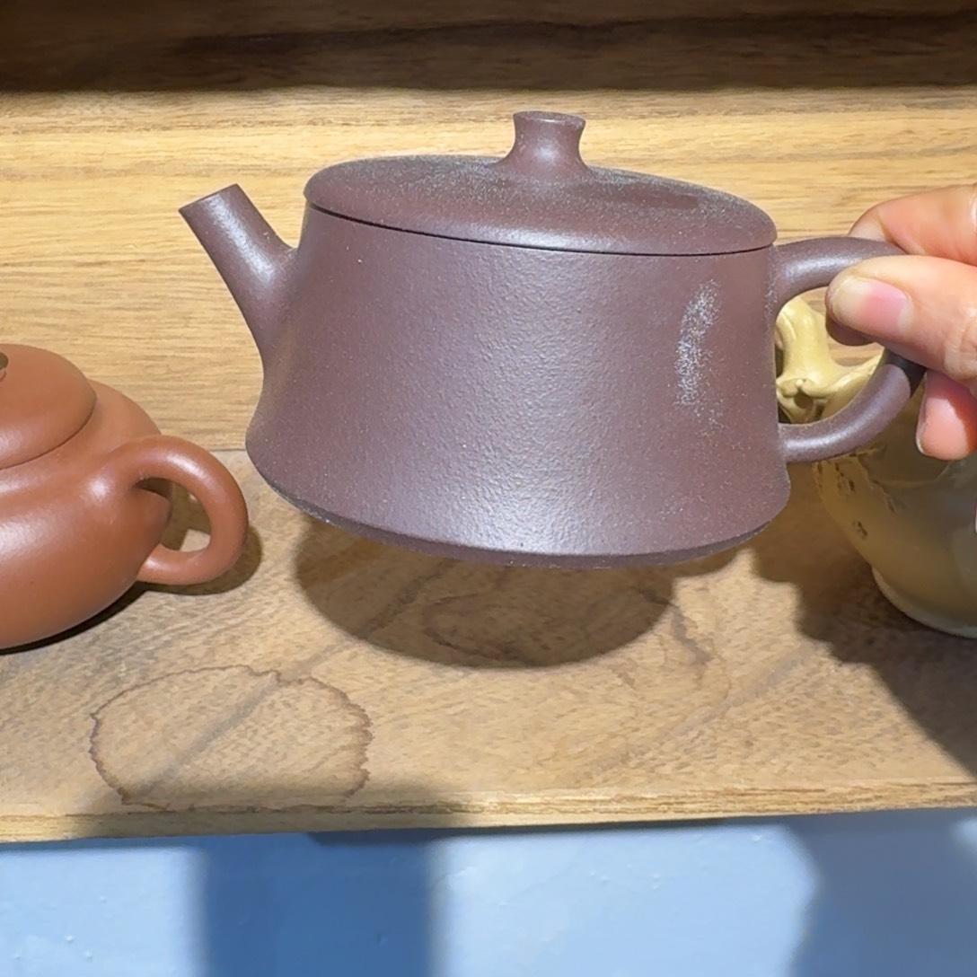 紫泥茶壶微瑕天青180毫升左右