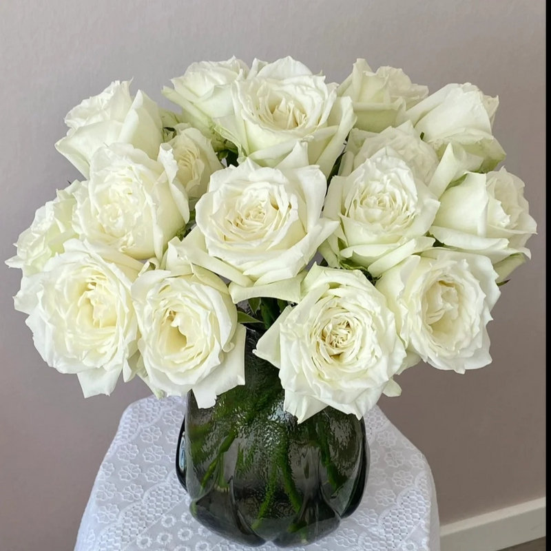 【坦尼克】白玫瑰洋桔梗办公室水养三国花强烈推荐