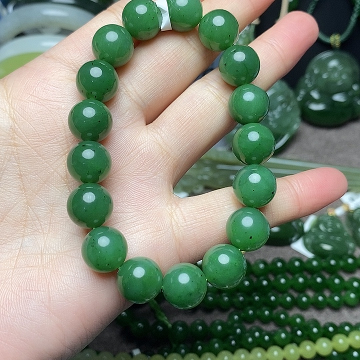 和田玉未镶嵌手链