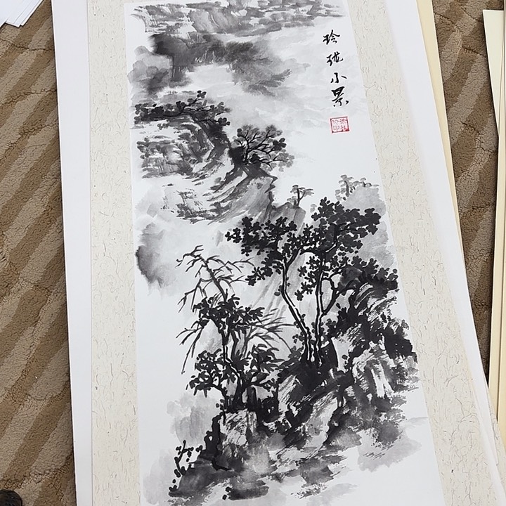 国画花鸟的翅膀和翅膀都是白色的