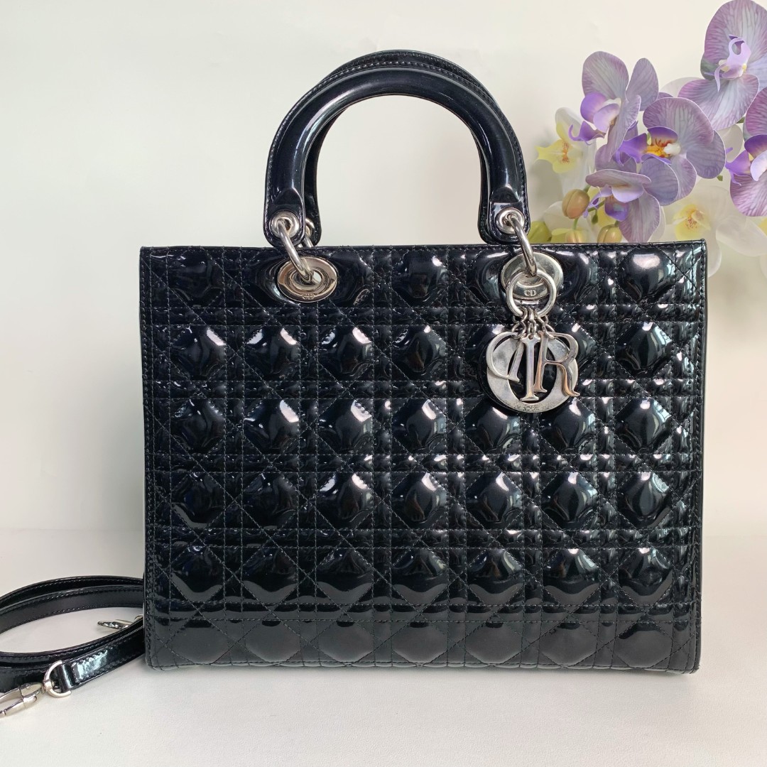 95新 DIOR/迪奥 【98新】dior七格有肩带