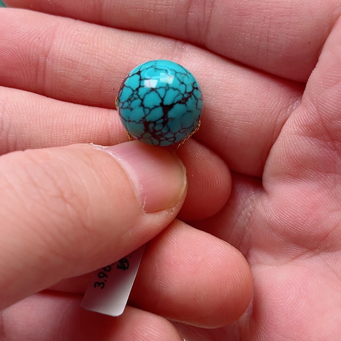 绿松石14.2圆珠未镶嵌