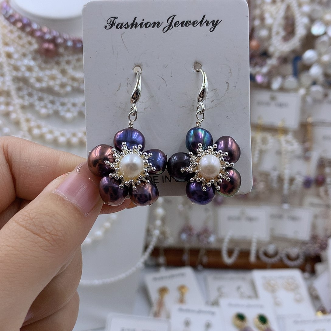 项链银S925镶嵌淡水珍珠