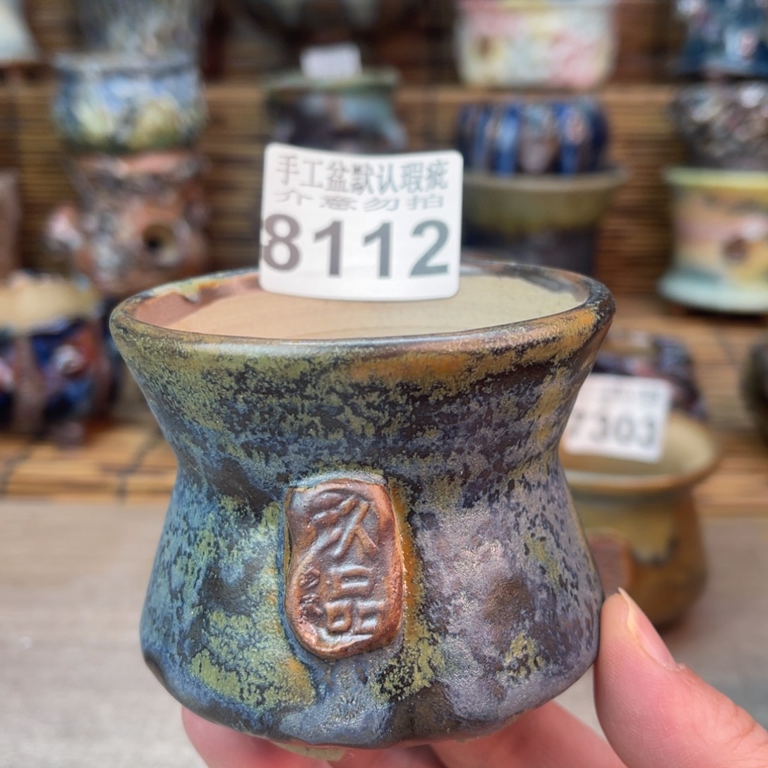 手工花盆默认瑕疵完美者勿拍