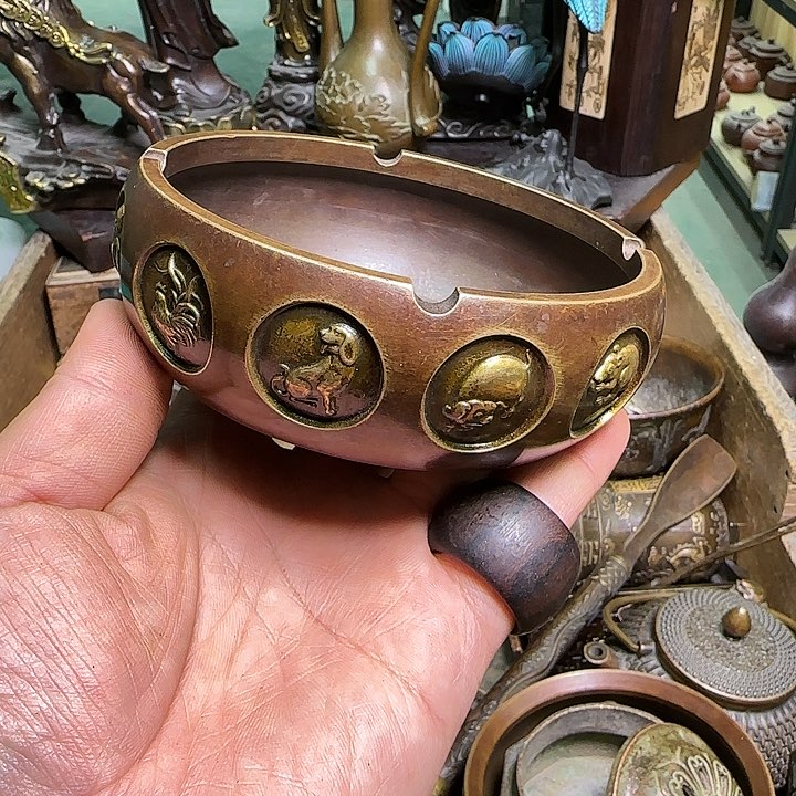 铜器办公室茶室摆件