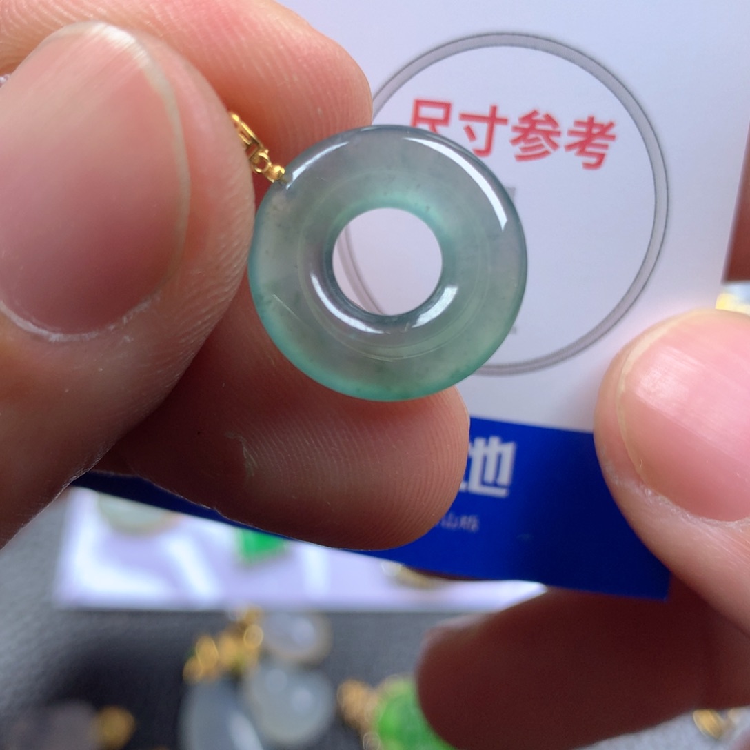 【闪购商品】翡翠颈饰18K金镶嵌翡翠