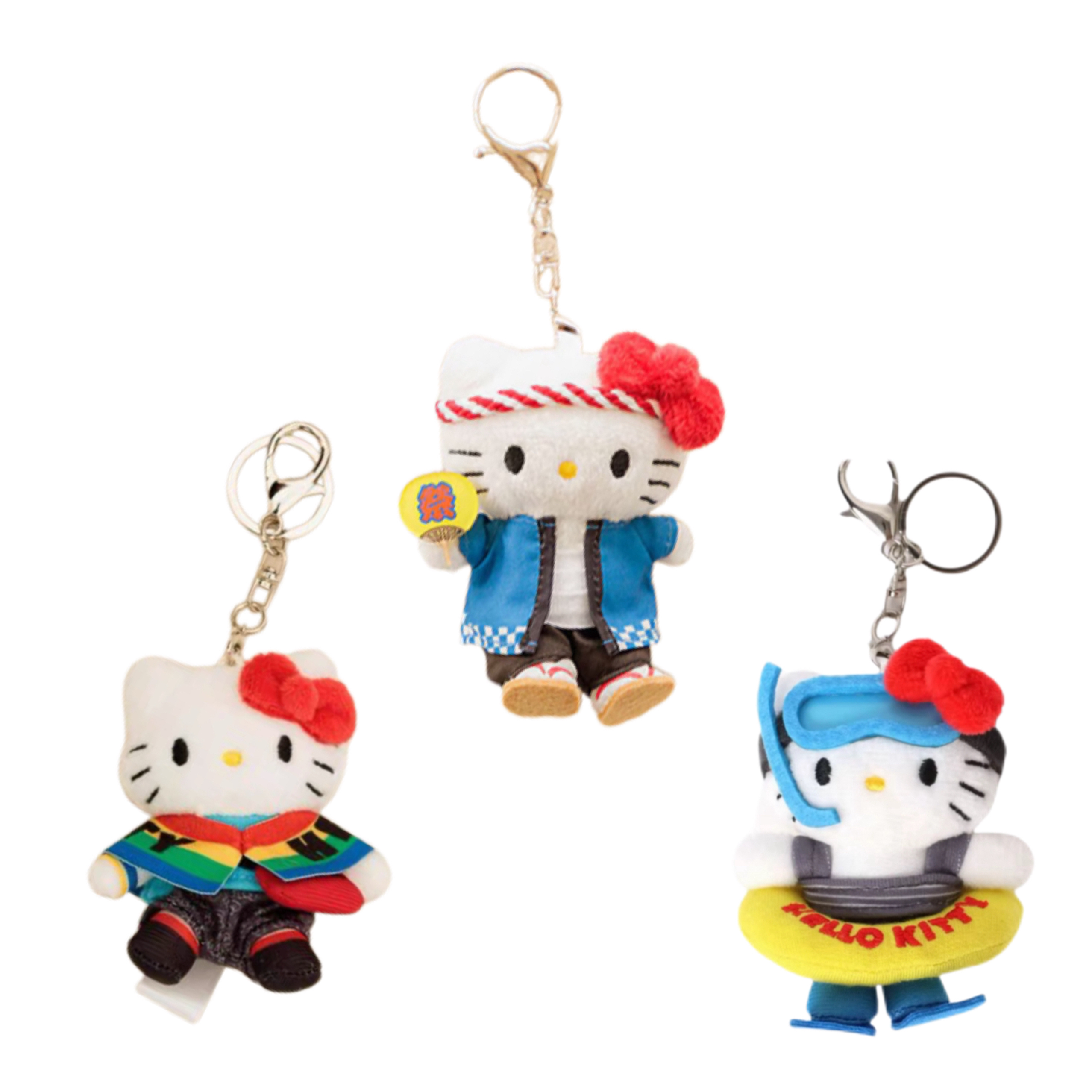 【日版正品】三丽鸥me%联名kitty彩虹外套挂件毛绒挂件