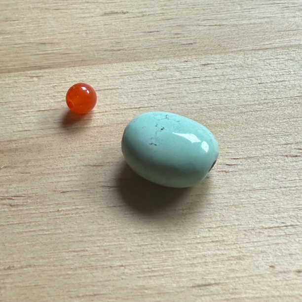 41湖北十堰原矿高瓷绿松石糖豆随型配饰DIY百搭12.3×9.8×6.3mm