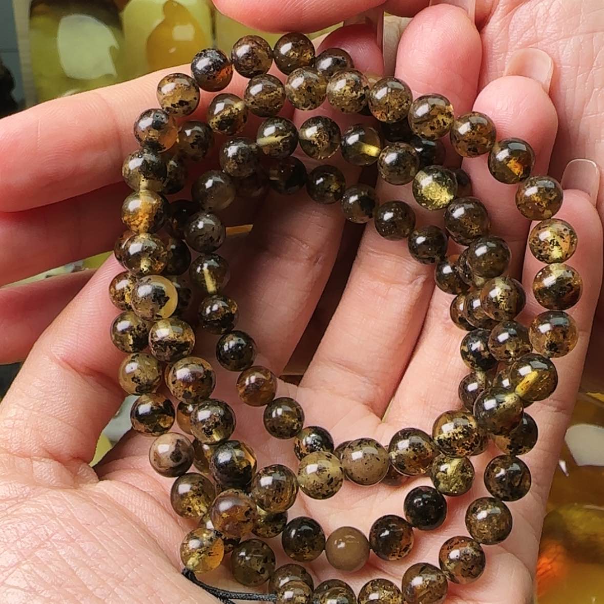 【闪购商品】琥珀颈饰未镶嵌项链