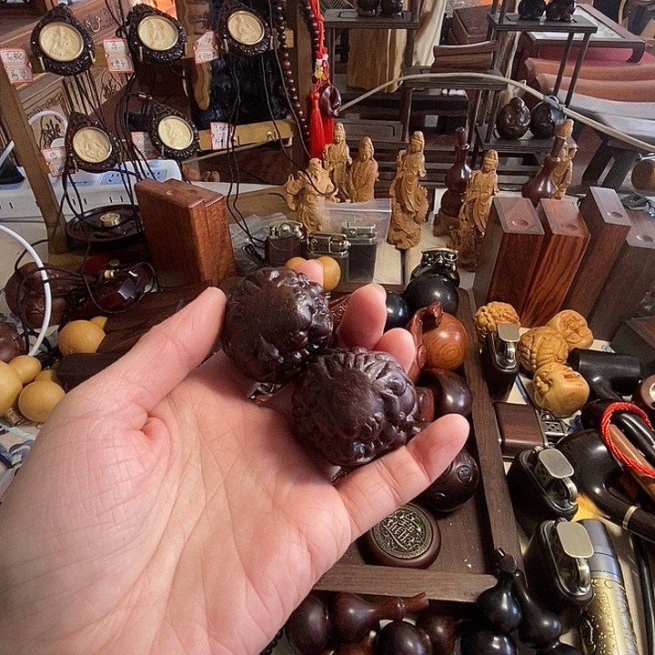 用***5木紫檀手把球福利品