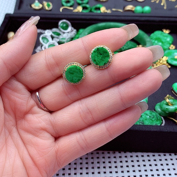 翡翠颈饰银S925镶嵌翡翠