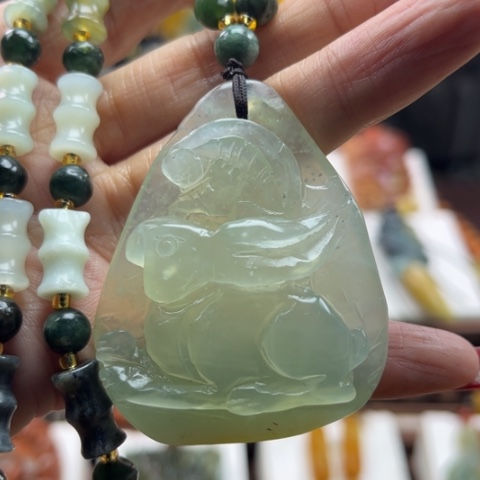 岫玉挂件未镶嵌挂件