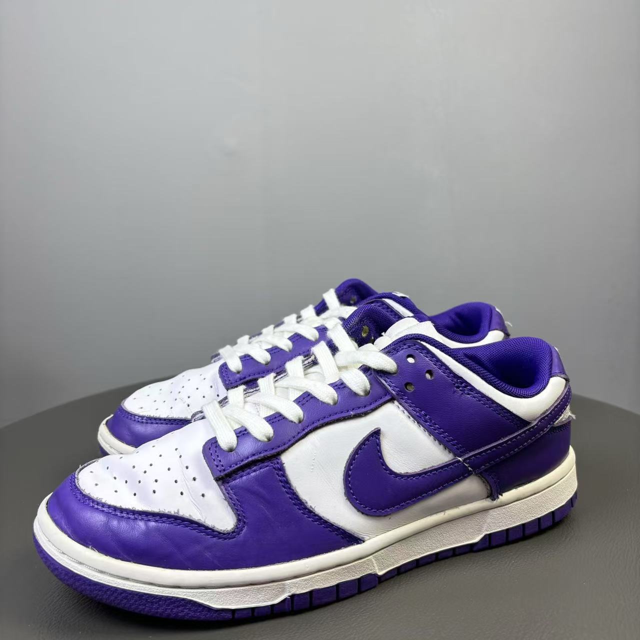 90新 NIKE/耐克 40码/内长250 NikeDunk白紫色板鞋 非原盒 二手