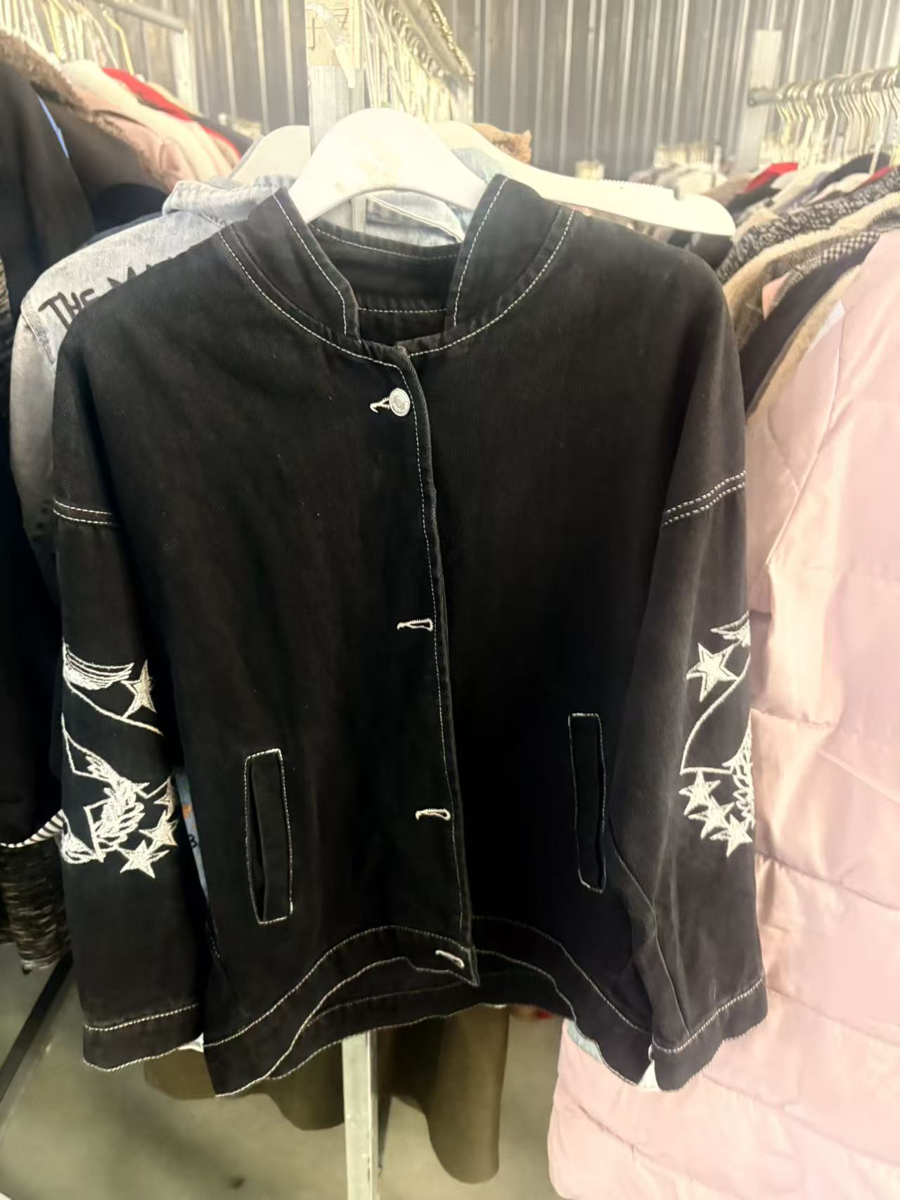 1.（1-100）【直播间内下单】高街百搭情侣款休闲刺绣印花水