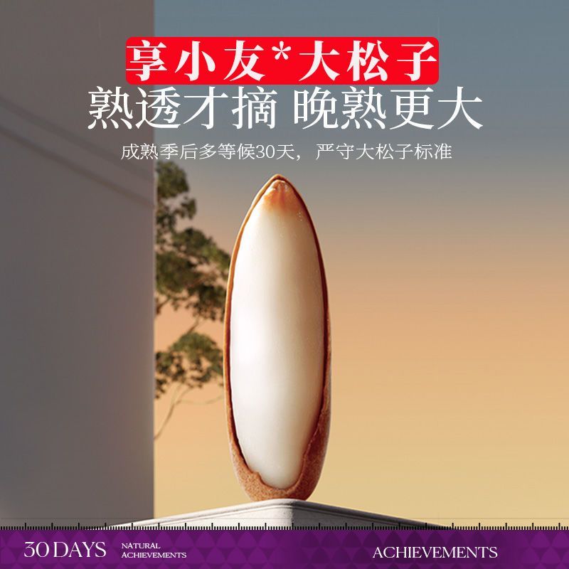 【直播】新货精选巴西松子进口阿富汗手剥特大颗粒松子坚果零食特产