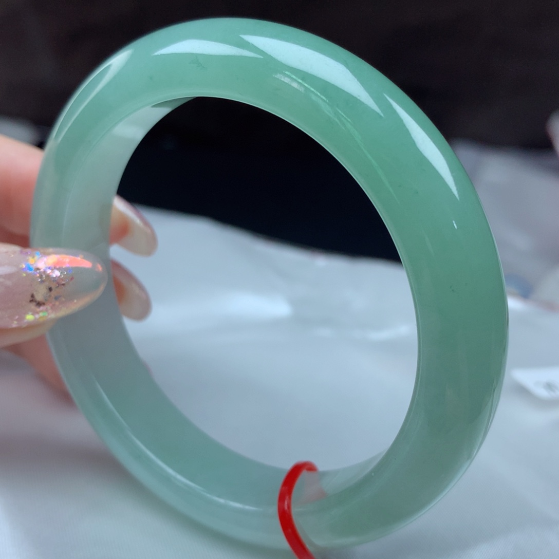 翡翠未镶嵌手镯113987，