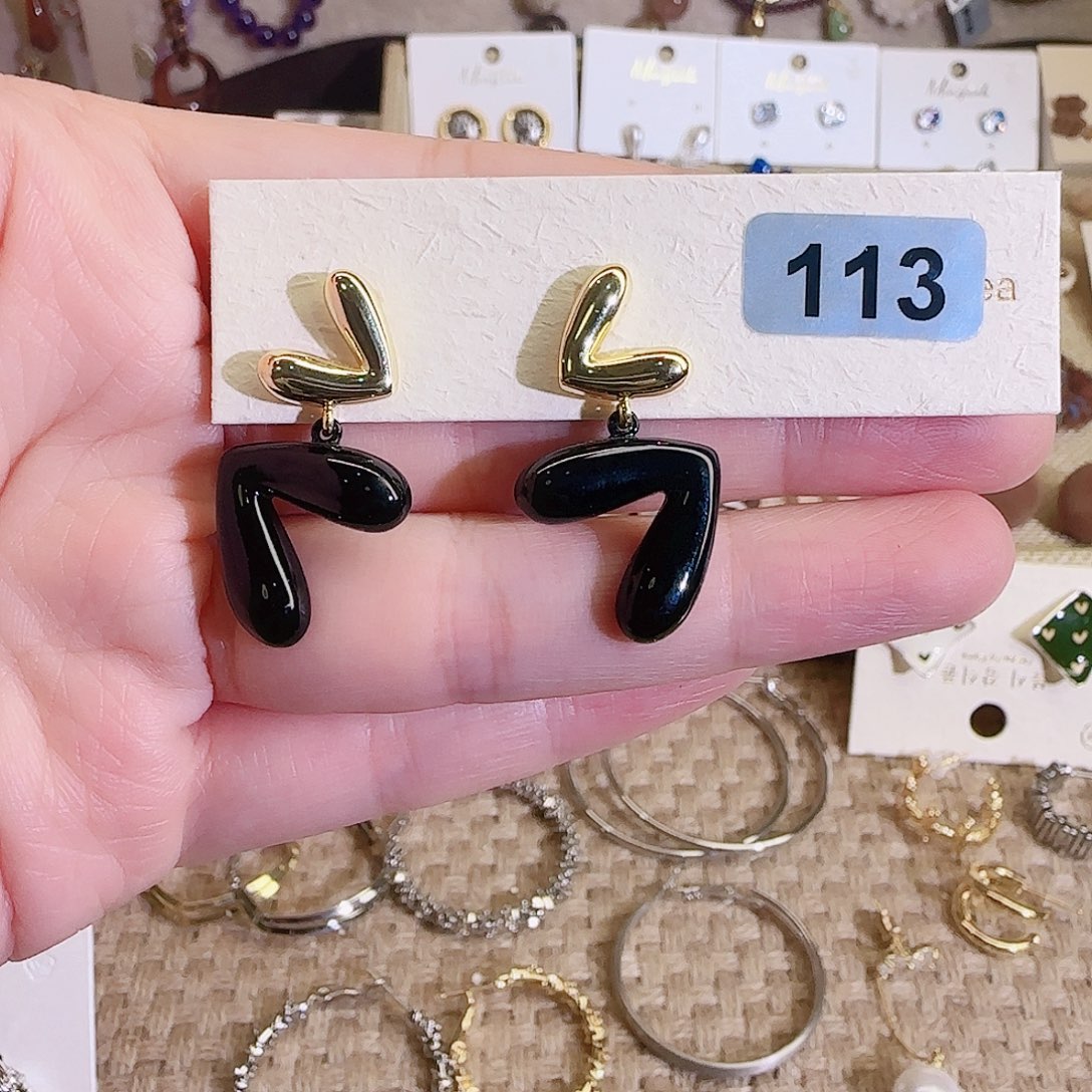 仿珍珠铜合金925银耳钉