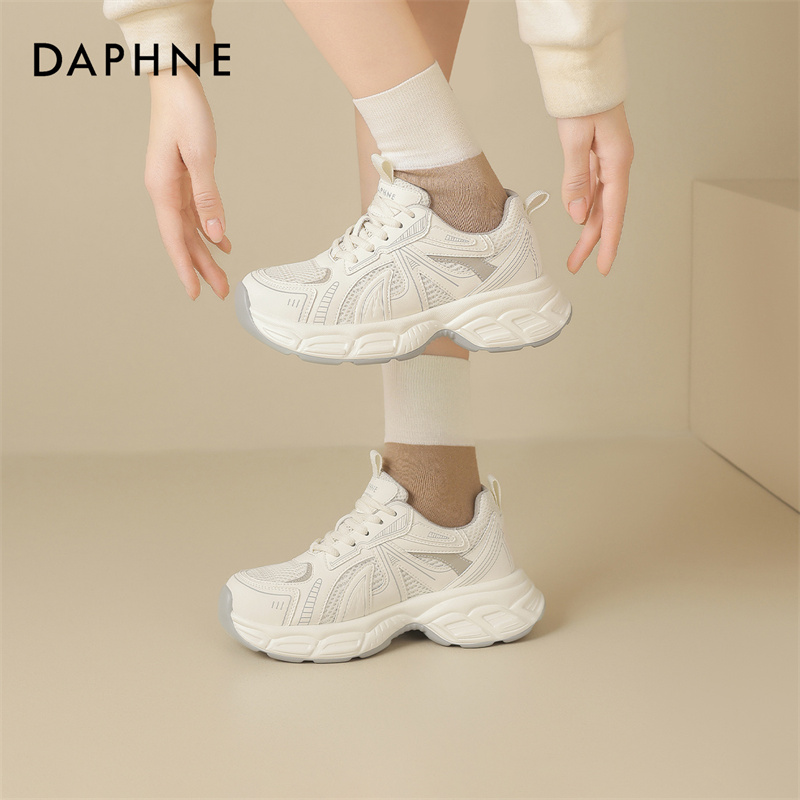 【粉丝团专属】达芙妮2025春季新款厚底老爹鞋显脚小百搭休闲运动鞋
