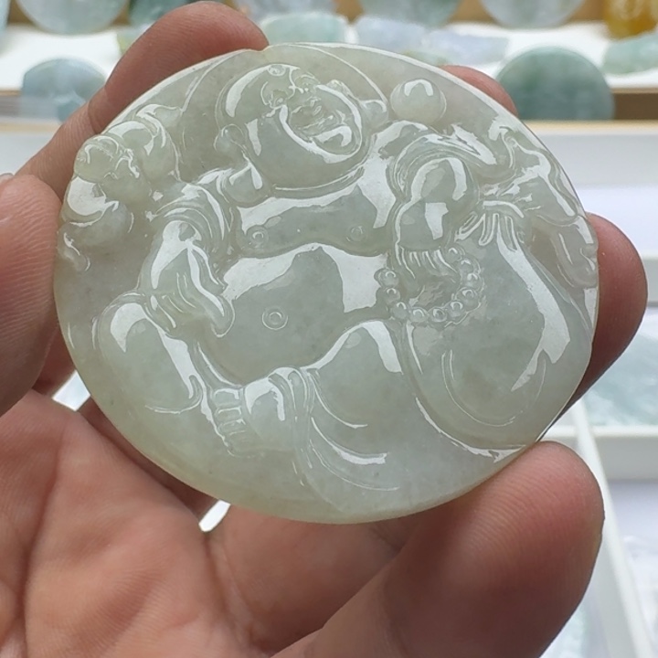 翡翠未镶嵌吊坠(不含链)