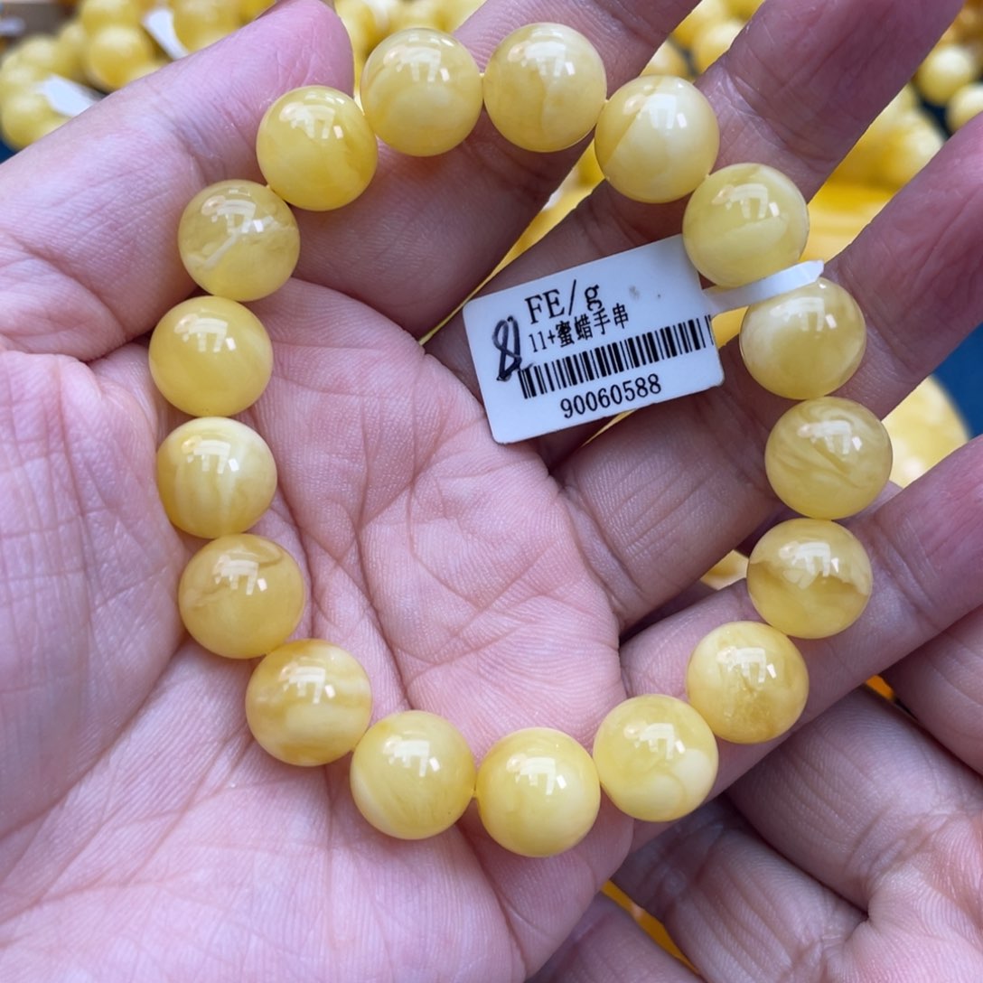 琥珀裸石未镶嵌琥珀蜜蜡11m m