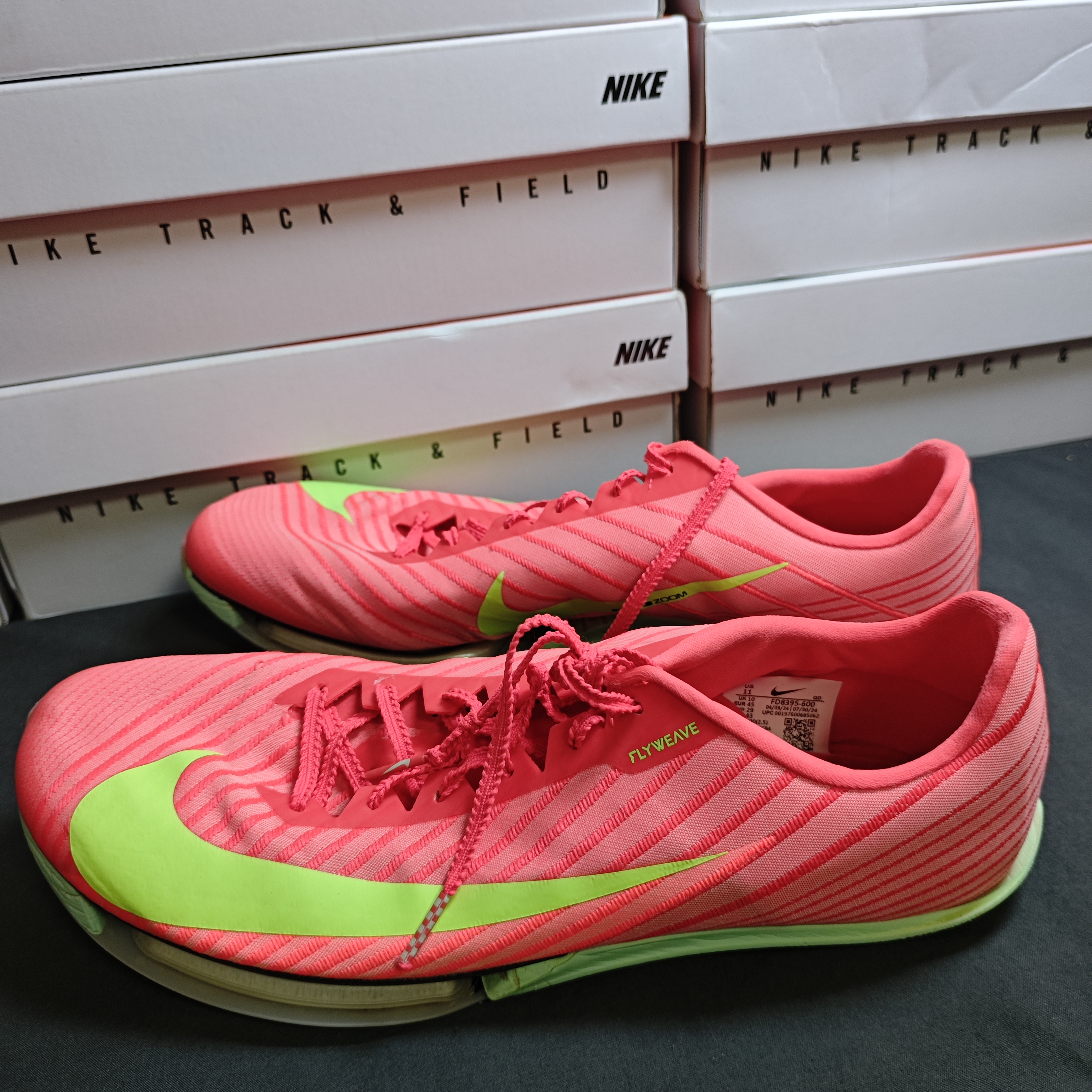 95新 MM6 编号H87   45码 maxfly二代薄荷绿西瓜红