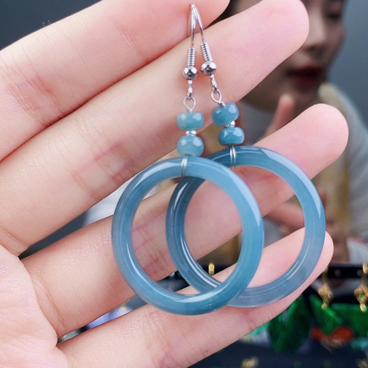 翡翠耳饰未镶嵌饰品