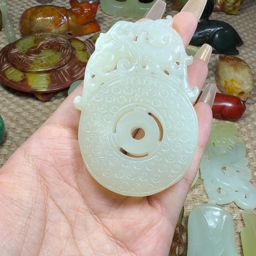 吊坠白玉菩提挂件