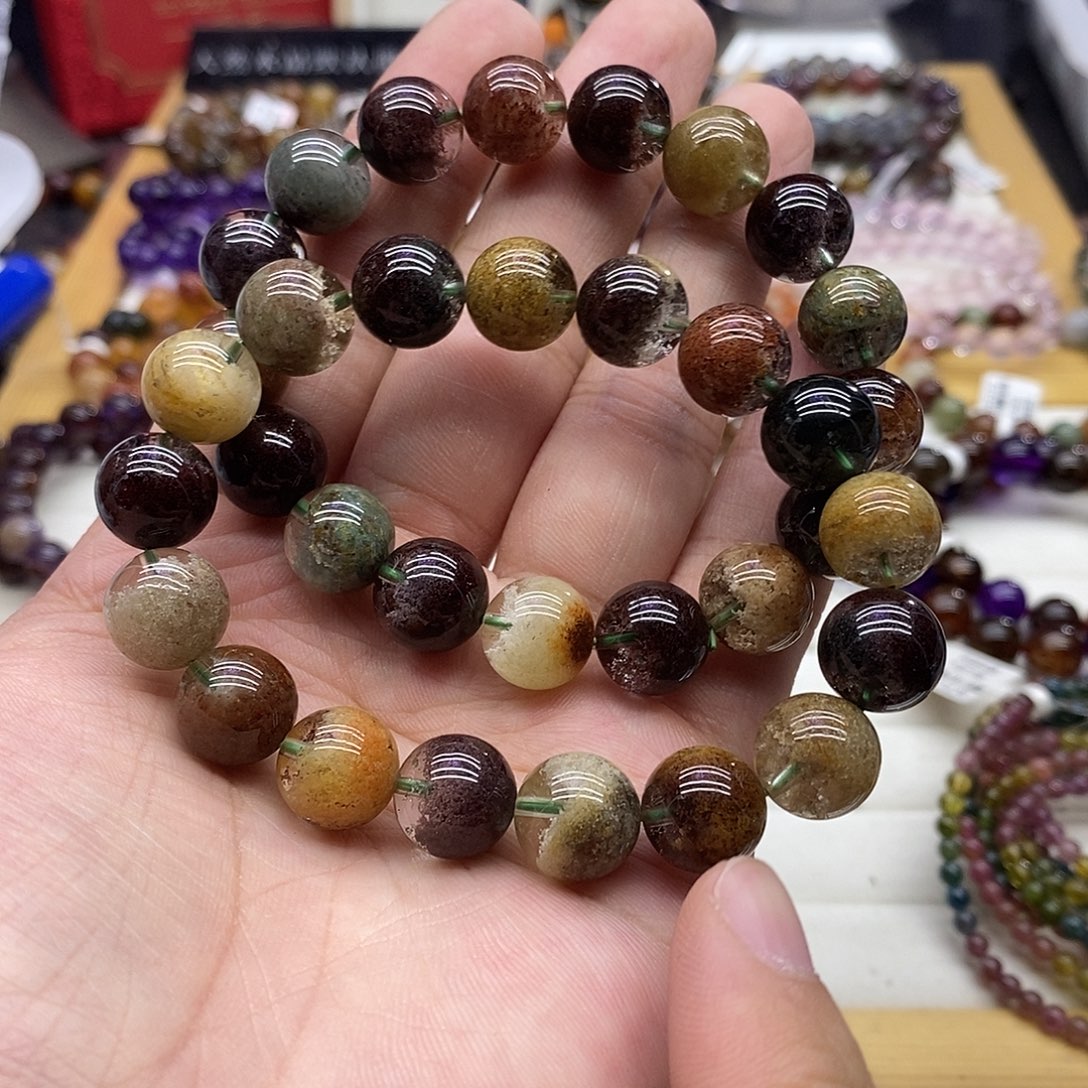 水晶手链未镶嵌多样性发货发一条