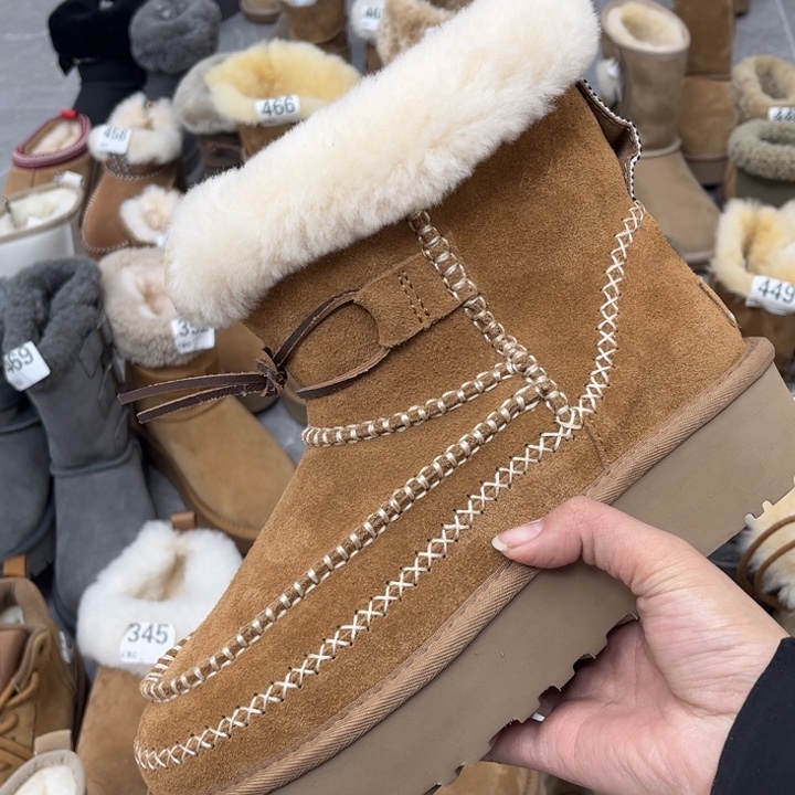 栗色阿尔派厚底37