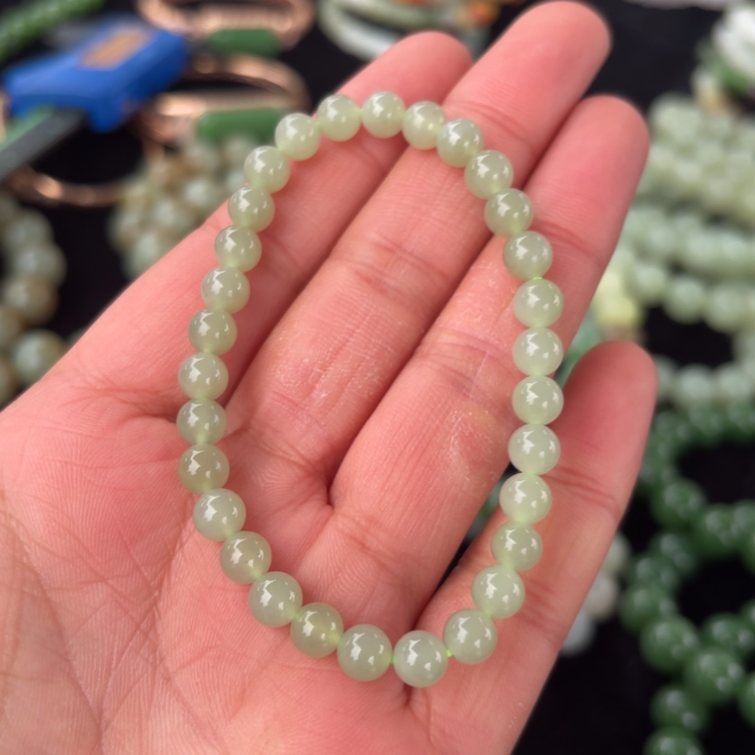 和田玉手链未镶嵌