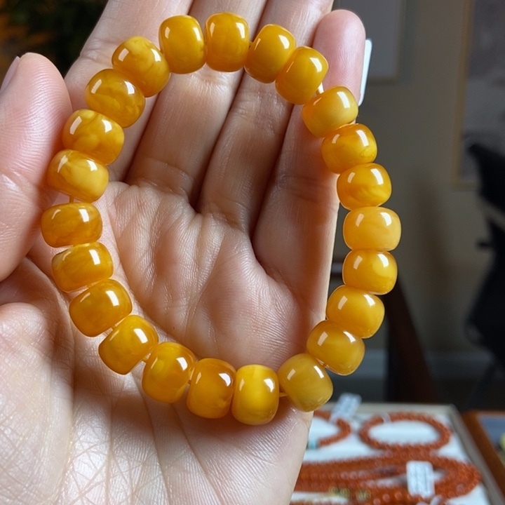 琥珀手链未镶嵌蜜蜡手串10+