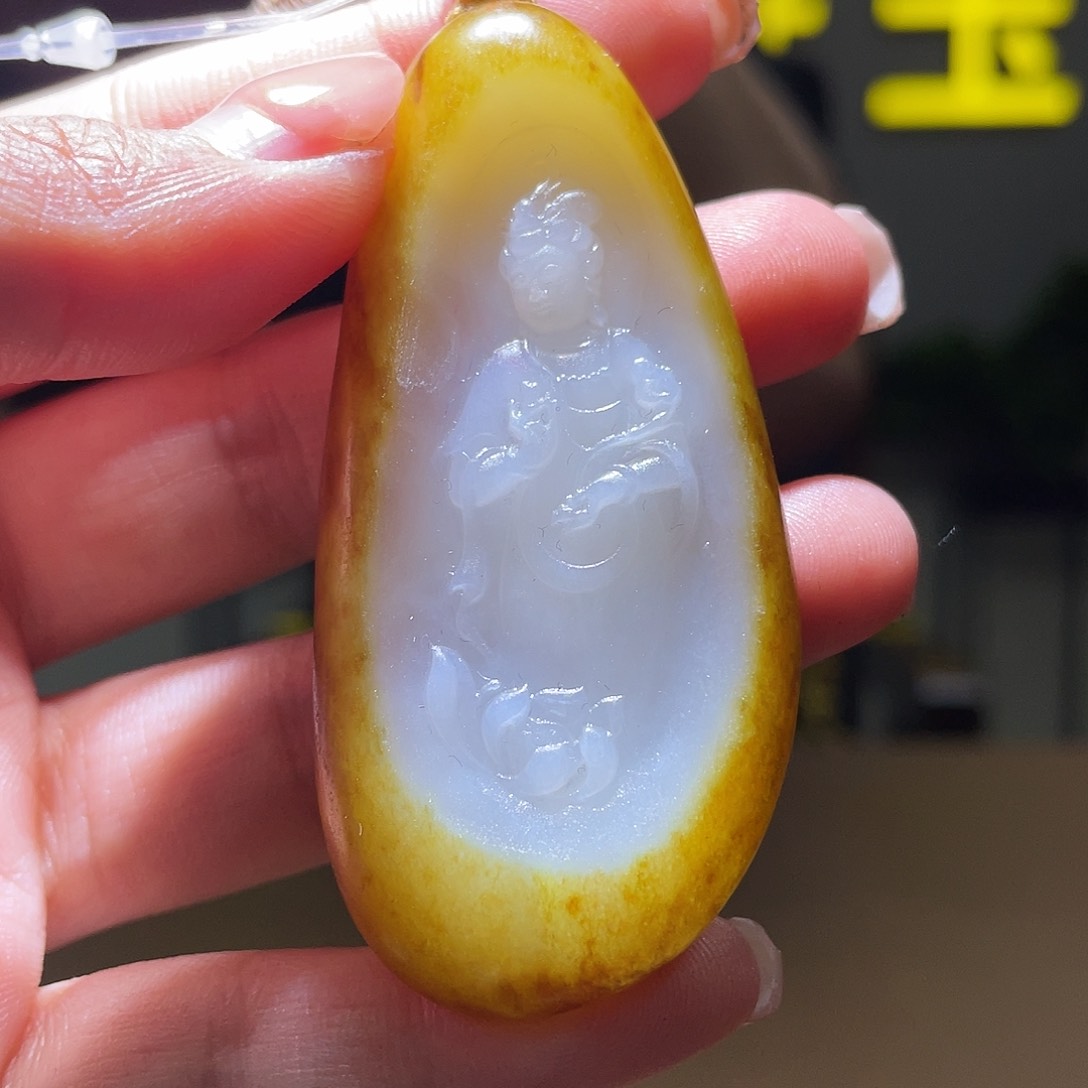 和田玉未镶嵌颈饰D2