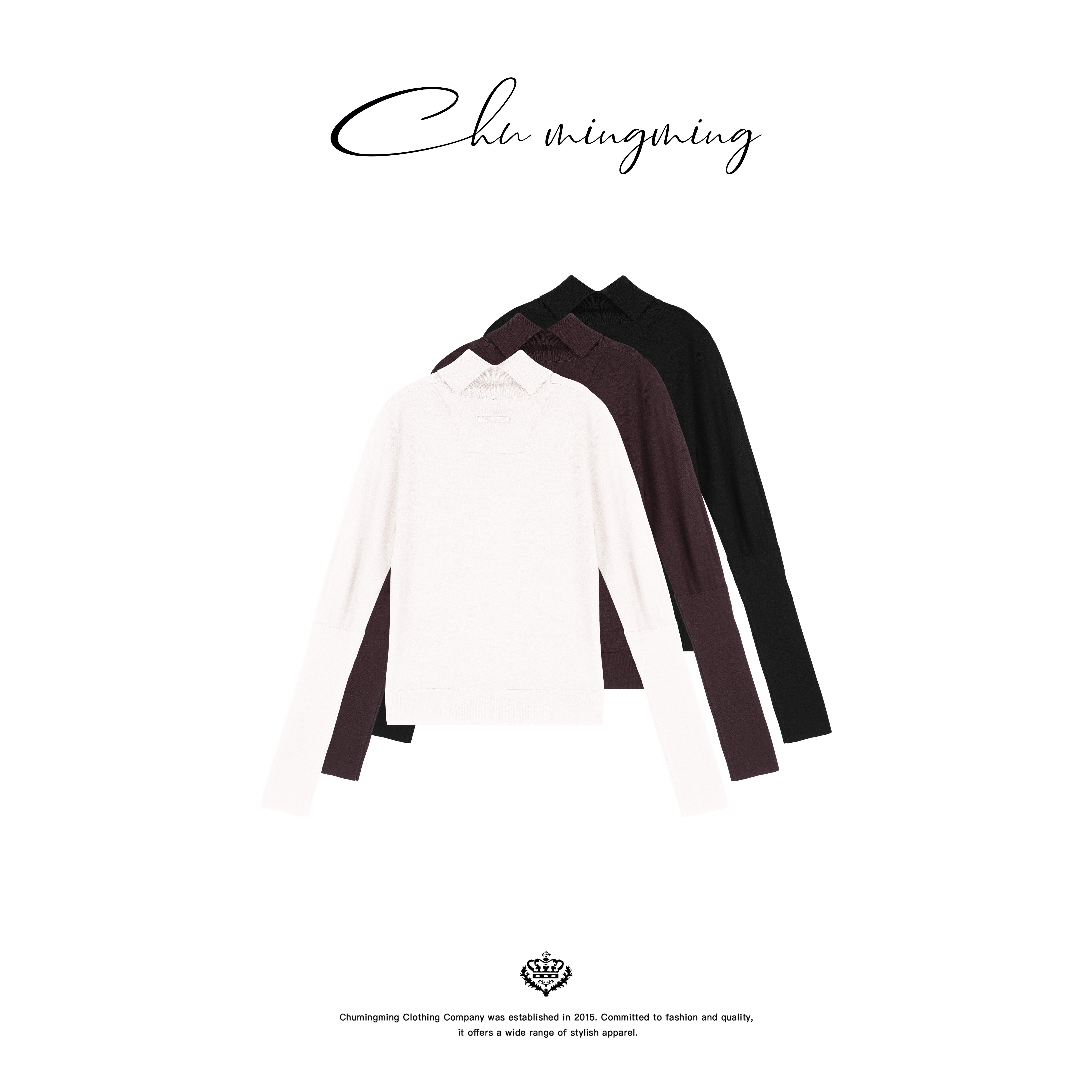  【CHUMINGMING】【雅领】德国扬子纱羊毛毛衣AAMU251060