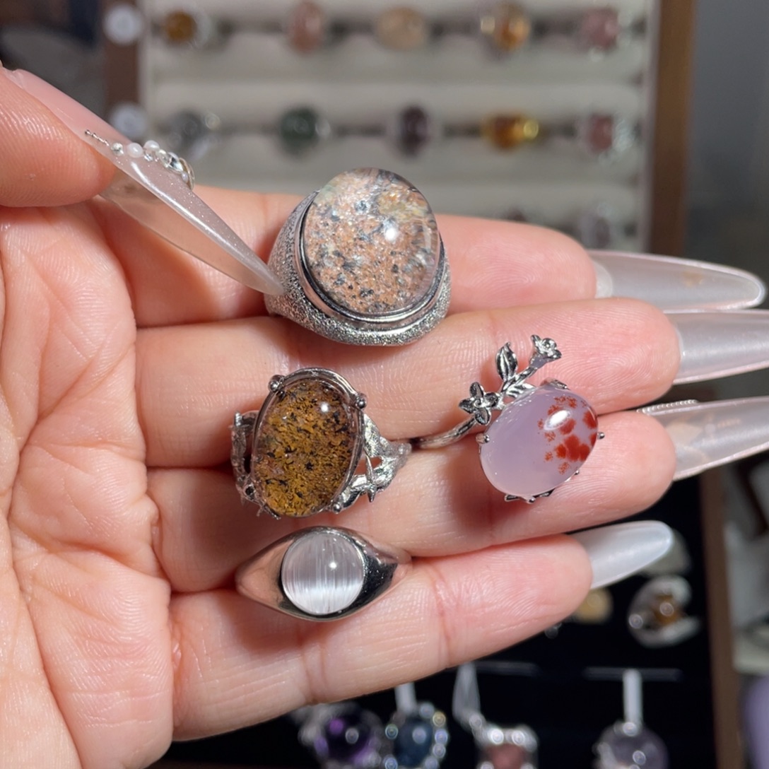 暴***花水晶银S925镶嵌手链