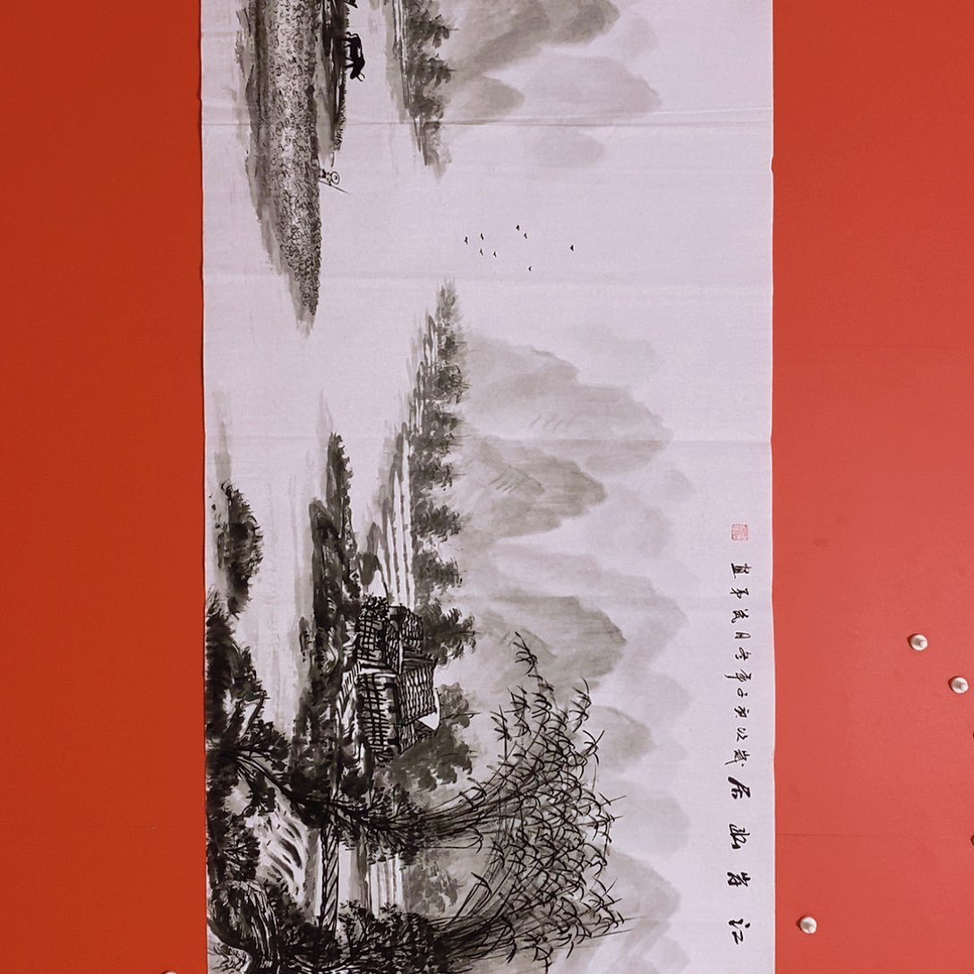 国画山水花鸟字画书画